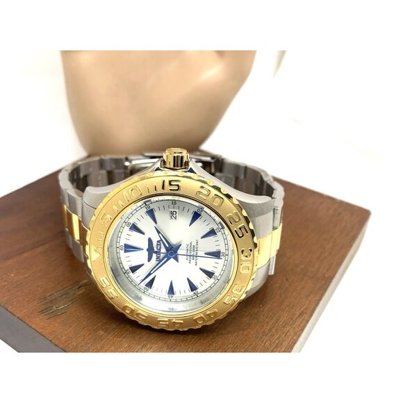 Invicta Men's Watch 2307 Ocean Ghost Automatic Silver Dial Two Tone Steel 47mm - Picture 8 of 14